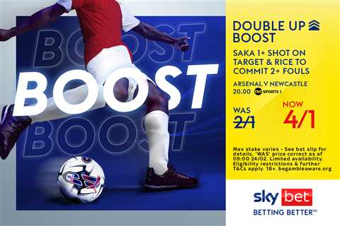 Sky Bet Offers Price Boost for Arsenal vs. Newcastle Game