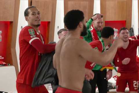Liverpool Stars Celebrate Carabao Cup Win with Dua Lipa Dance Party