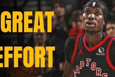 RAPTORS CHOPPED DOWN A 21 PT LEAD BUT FELL SHORT IN OVERTIME| RAPTORS VS TRAILBLAZERS RECAP