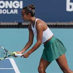 Leylah Annie Fernandez bows out of the Miami open