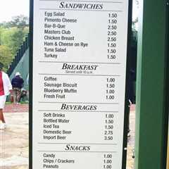 ‘What year are those prices from?’ ask baffled fans as Masters 2024 price list emerges with $1.50..