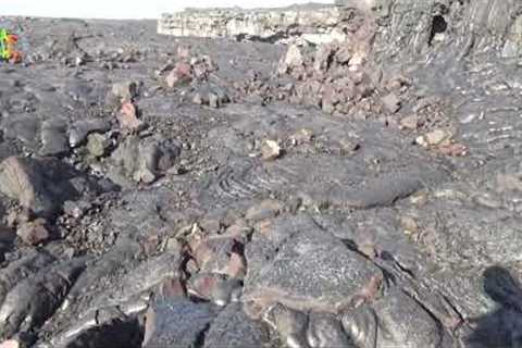 Hike to Cascading Lava Falls Frozen In Time - Hawaii Island