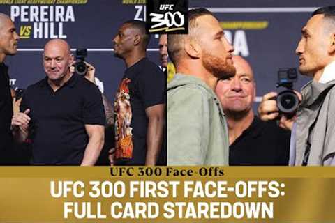 UFC 300 First Face-Offs 🔥 Full Card Staredown in Las Vegas 👀 #UFC300