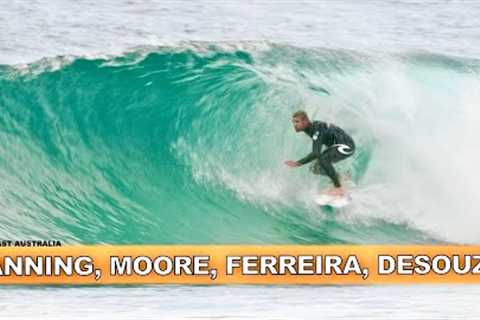 Surfing. Random Clips Of World Surfing Champions Part 1/4 Fanning, Moore, Ferreira, De Souza!