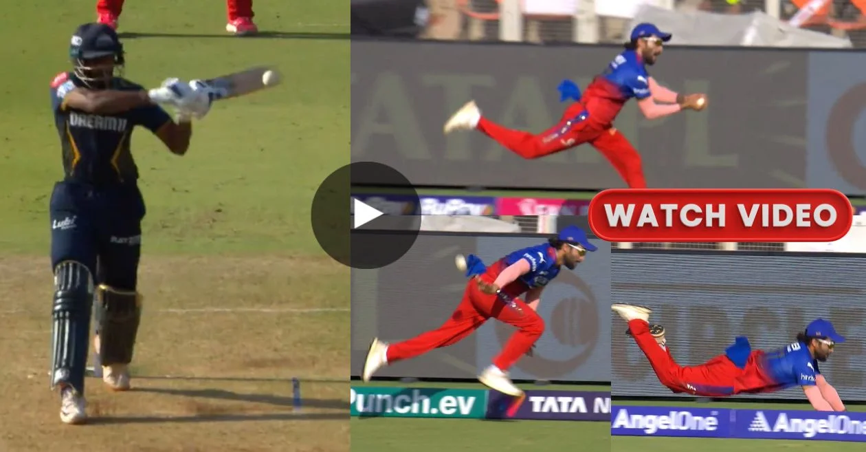WATCH: Rajat Patidar’s incredible effort to save a certain boundary during GT vs RCB clash | IPL..