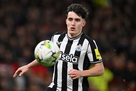 Newcastle United’s right-back Tino Livramento received high praise by Chris Sutton for his..