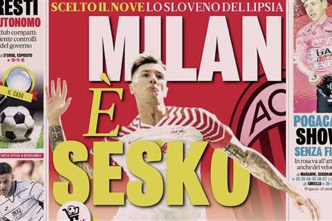 GdS: ‘It’s Sesko’ – Milan working on club record deal for RB Leipzig talent