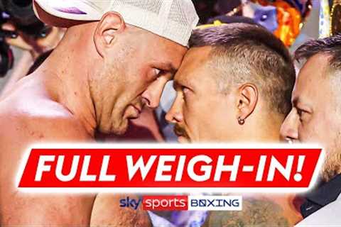 Full Tyson Fury vs Oleksandr Usyk weigh-in and final face-off! 🔴