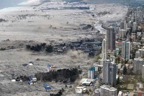 2 minutes ago in Japan AGAIN! Tsunami waves and 129 consecutive earthquakes hit Japan