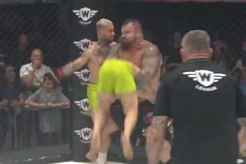 Eddie Hall Dominates in 2vs1 MMA Fight, Fans Question Matchup