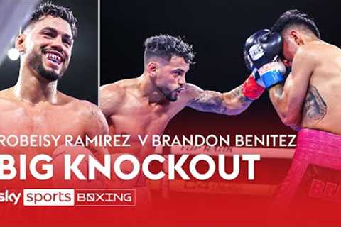 HUGE UPPERCUT KO! 🔥  Robeisy Ramirez flattens Brandon Benitez