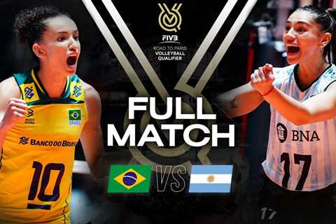 BRA vs  ARG – Paris 2024 Olympic Qualification Tournament | Full Match – Volleyball