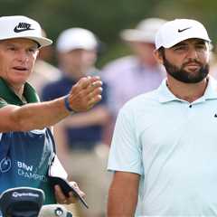 Scottie Scheffler’s caddie in row with fans after earning MORE than Tiger Woods this year…..