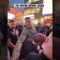 POV: Shaking Anthony Joshua’s hand 🤝