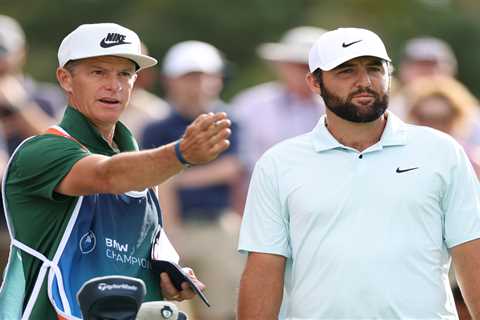 Scottie Scheffler’s caddie in row with fans after earning MORE than Tiger Woods this year…..