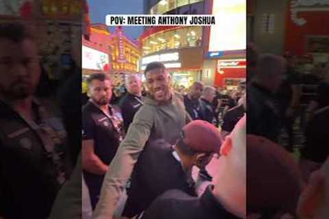 POV: Shaking Anthony Joshua’s hand 🤝