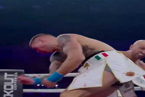 Boxer Left Shaking on the Floor After Brutal KO