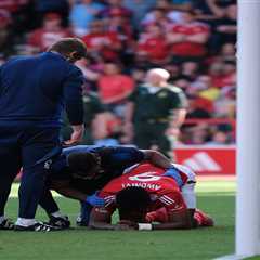 Forest's Awoniyi Rushed to Emergency Surgery After Horror Post Collision vs Leicester