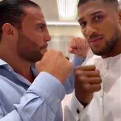 EXCLUSIVE: Anthony Joshua squares off with ex-champ who survived assassination attempt as Eddie..