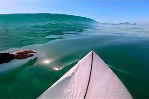 SURFING THE CLEANEST WAVES EVER! (RAW POV)