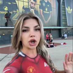 This Woman Showed Up to Old Trafford in Body Paint and... Yeah, That Went About as Well as You'd..