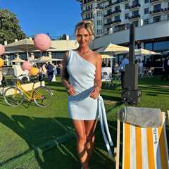 Paige Spiranac rival Sara Michelle Winter turns heads in stunning dress and heels as she catches..