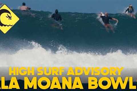 LARGEST SOUTH SWELL OF THE YEAR AT ALA MOANA BOWLS