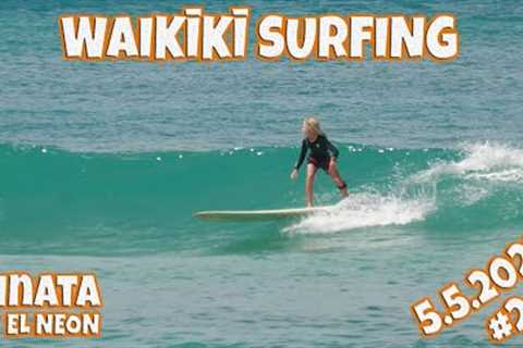 Waikiki Surfing | Surfing Videos | May 5, 2025 #2 Pinata by El Neón | Surf Videos | Surfer Girls