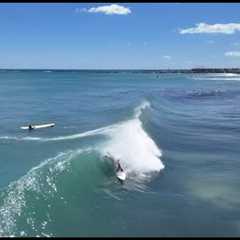 Surfing HURRICANE IMELDA/HUMBERTO, SOUTH BEACH, MIAMI FLORIDA