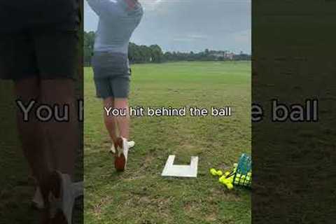 Stop Hitting Behind the Ball