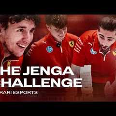 Ferrari Esports drivers take on the Jenga Challenge!