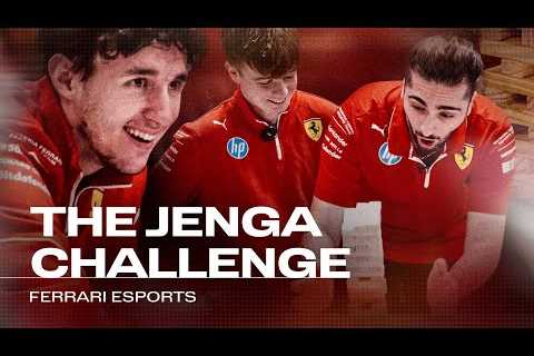 Ferrari Esports drivers take on the Jenga Challenge!