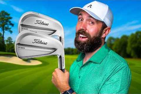 These are the BEST Irons I''ve Hit! - Titleist T100 & T150 Review