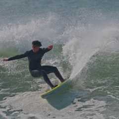 Surfers at Sharp Park Beach, Pacifica 11-30-25