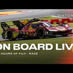 Ferrari Hypercar | Onboard the #51 LIVE race action at 6H of Fuji 2024 | FIA WEC