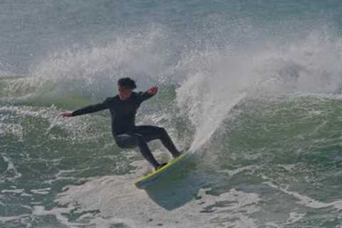 Surfers at Sharp Park Beach, Pacifica 11-30-25