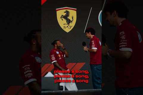 Is Charles going to sing? 🎤 🎶#F1Shorts #ScuderiaFerrari