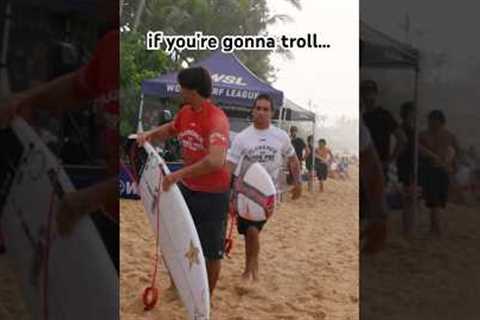 send this to someone you love trash talking to 😂 #surfing #competition #hawaii